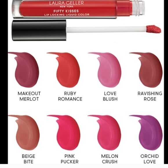 Laura Geller Fifty Kisses Pink Pucker Full Size SEALED in Original Box - Picture 3 of 5